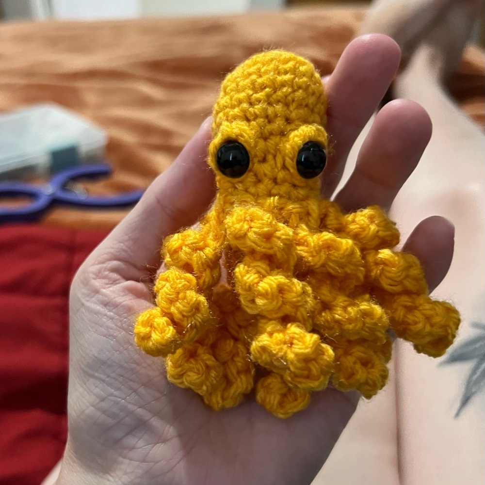 Mini Crocheted Octopus 🐙 - Picture 4 of 5
